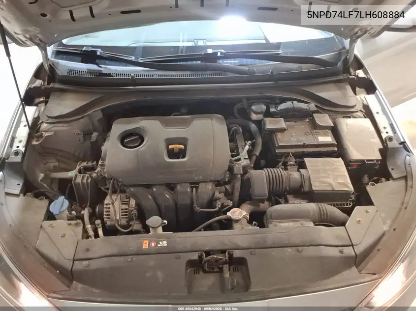 2020 HYUNDAI ELANTRA VIN 5NPD74LF7LH608884 — фото 10