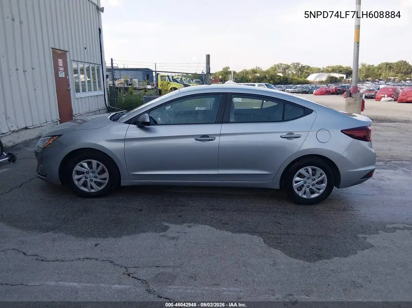 2020 HYUNDAI ELANTRA VIN 5NPD74LF7LH608884 — фото 16