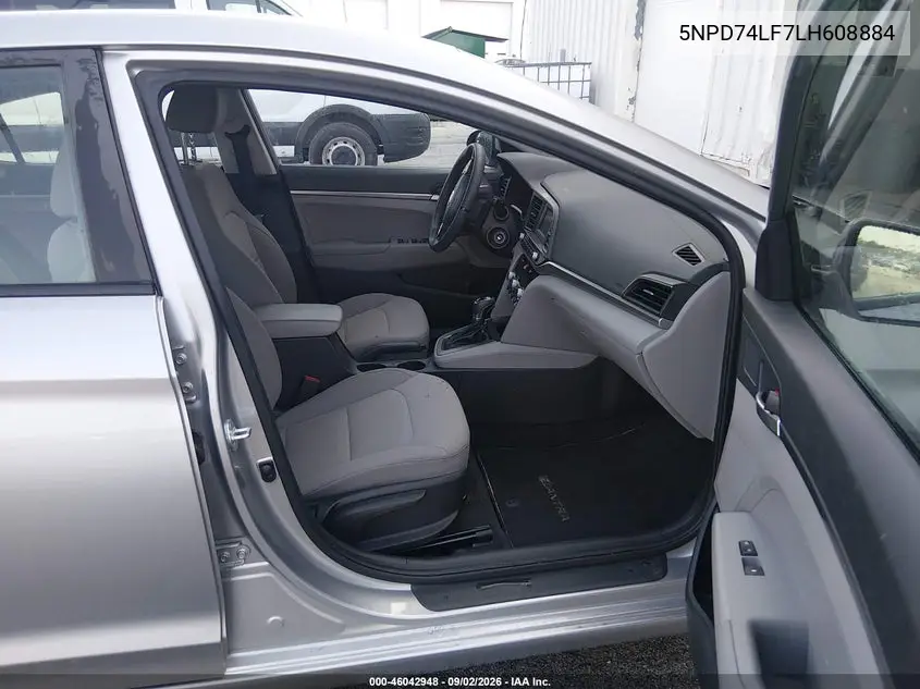 2020 HYUNDAI ELANTRA VIN 5NPD74LF7LH608884 — фото 5