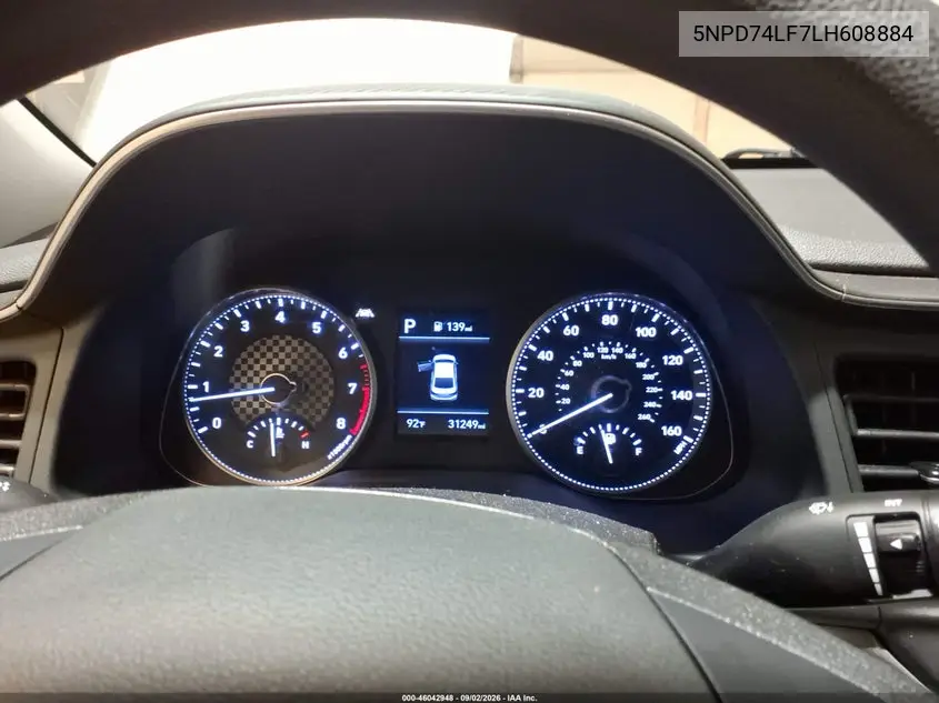 2020 HYUNDAI ELANTRA VIN 5NPD74LF7LH608884 — фото 7