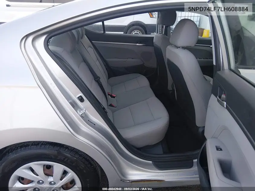 2020 HYUNDAI ELANTRA VIN 5NPD74LF7LH608884 — фото 8