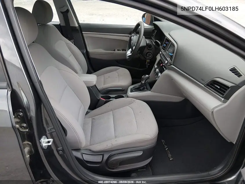 2020 HYUNDAI ELANTRA VIN 5NPD74LF0LH603185 — фото 5