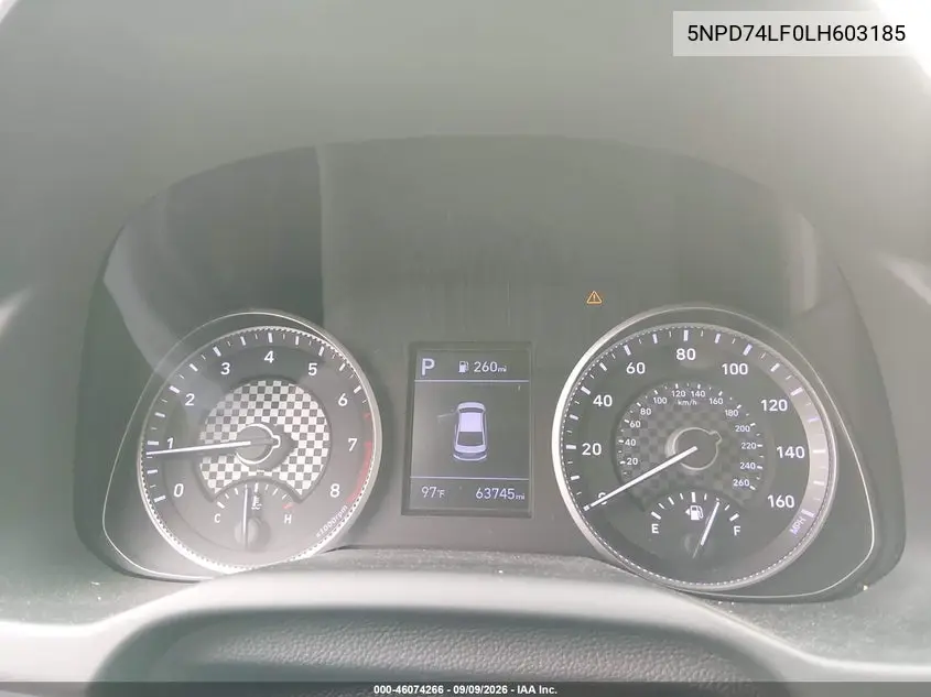 2020 HYUNDAI ELANTRA VIN 5NPD74LF0LH603185 — фото 7