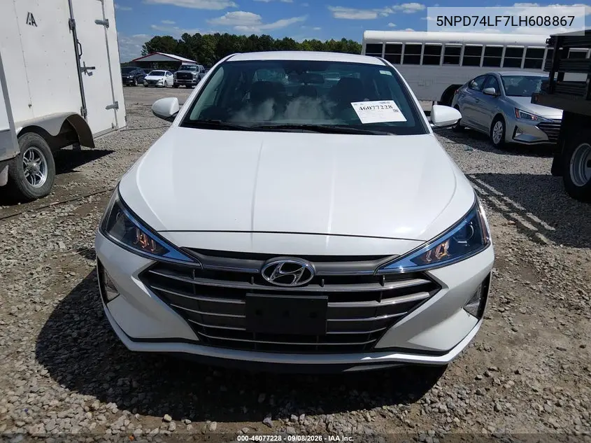 2020 HYUNDAI ELANTRA VIN 5NPD74LF7LH608867 — фото 12