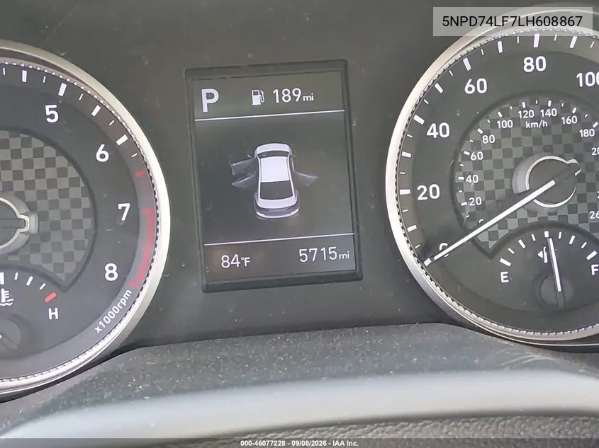 2020 HYUNDAI ELANTRA VIN 5NPD74LF7LH608867 — фото 15