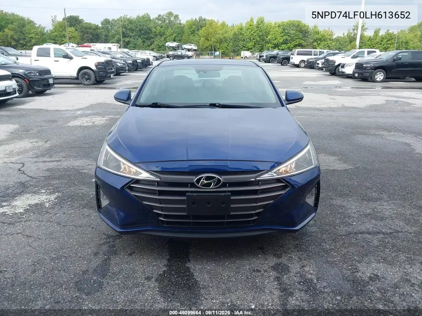 2020 HYUNDAI ELANTRA VIN 5NPD74LF0LH613652 — фото 12