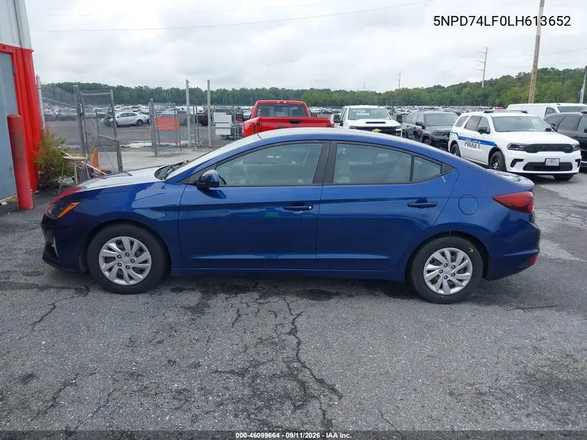 2020 HYUNDAI ELANTRA VIN 5NPD74LF0LH613652 — фото 14