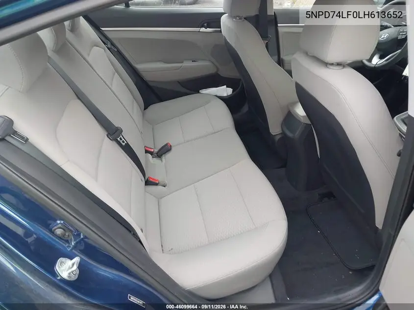 2020 HYUNDAI ELANTRA VIN 5NPD74LF0LH613652 — фото 8