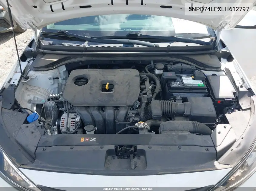 2020 HYUNDAI ELANTRA VIN 5NPD74LFXLH612797 — фото 10