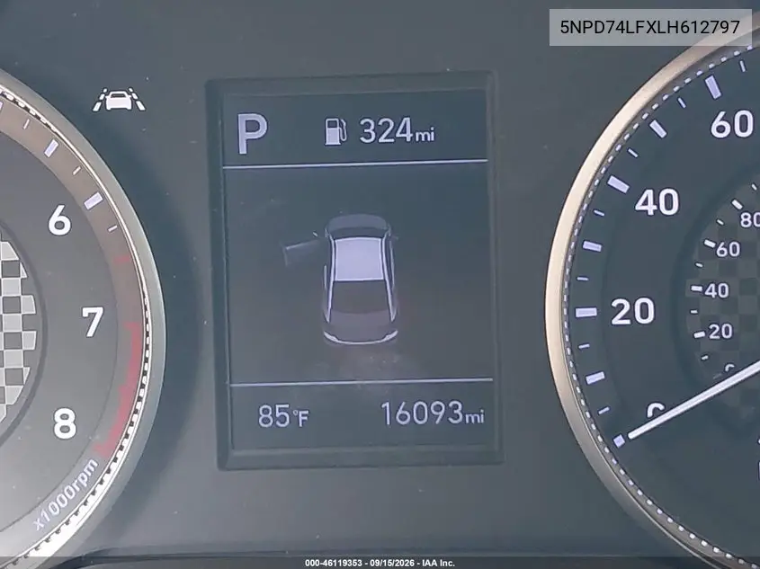 2020 HYUNDAI ELANTRA VIN 5NPD74LFXLH612797 — фото 15