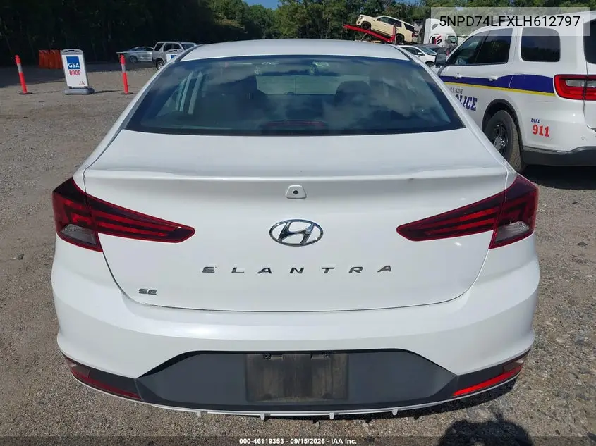 2020 HYUNDAI ELANTRA VIN 5NPD74LFXLH612797 — фото 16