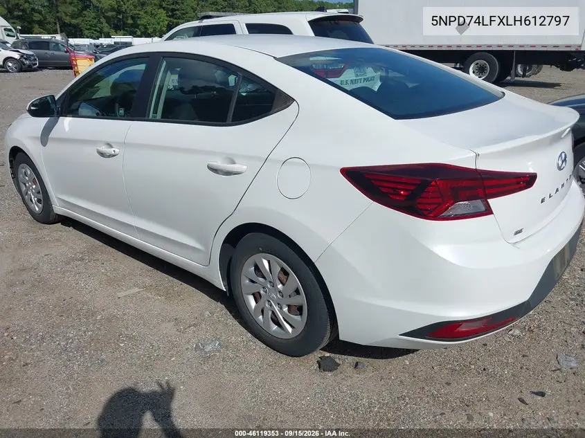 2020 HYUNDAI ELANTRA VIN 5NPD74LFXLH612797 — фото 3