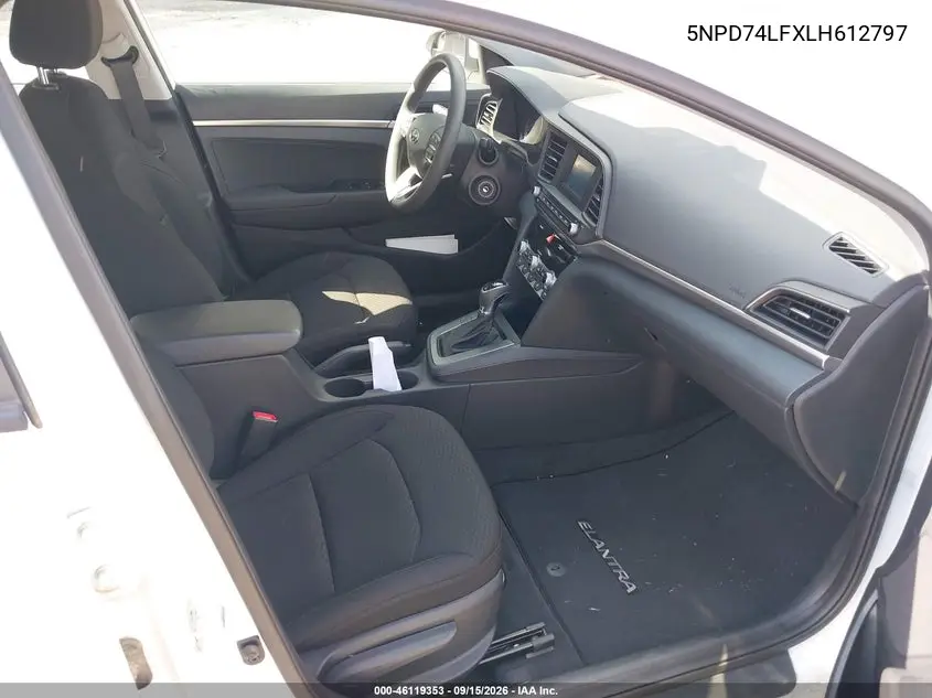 2020 HYUNDAI ELANTRA VIN 5NPD74LFXLH612797 — фото 5