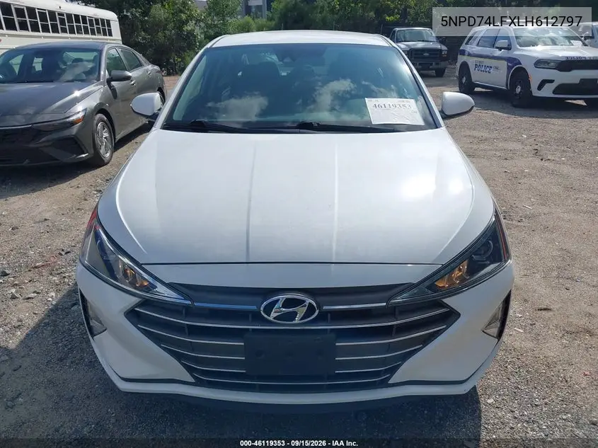 2020 HYUNDAI ELANTRA VIN 5NPD74LFXLH612797 — фото 6