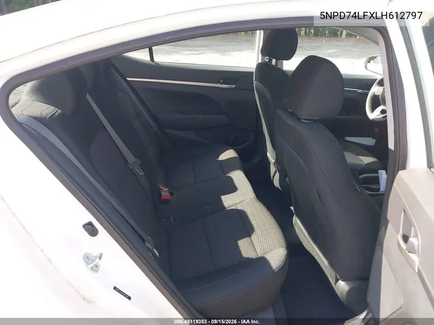 2020 HYUNDAI ELANTRA VIN 5NPD74LFXLH612797 — фото 8