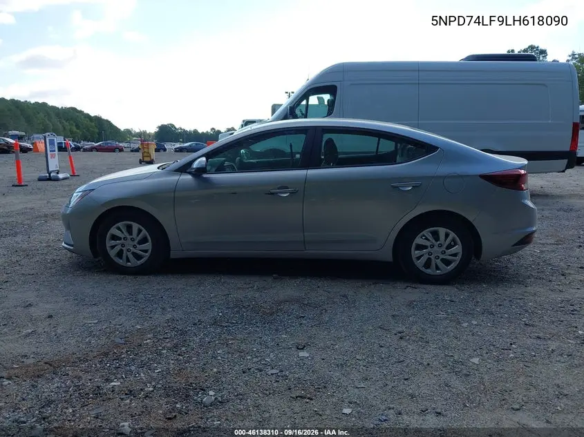 2020 HYUNDAI ELANTRA VIN 5NPD74LF9LH618090 — фото 14