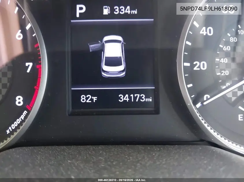 2020 HYUNDAI ELANTRA VIN 5NPD74LF9LH618090 — фото 15
