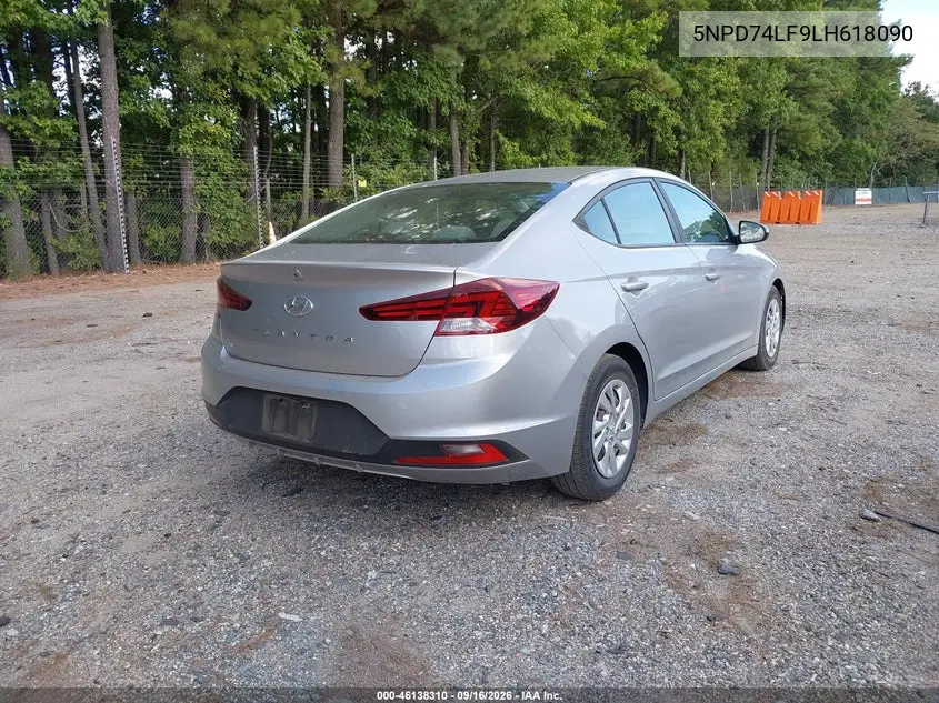 2020 HYUNDAI ELANTRA VIN 5NPD74LF9LH618090 — фото 4
