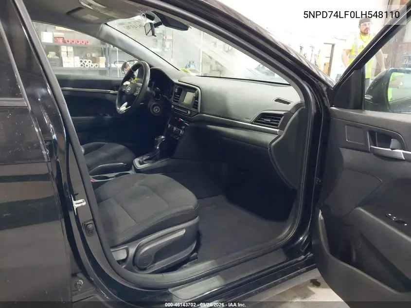 2020 HYUNDAI ELANTRA VIN 5NPD74LF0LH548110 — фото 5