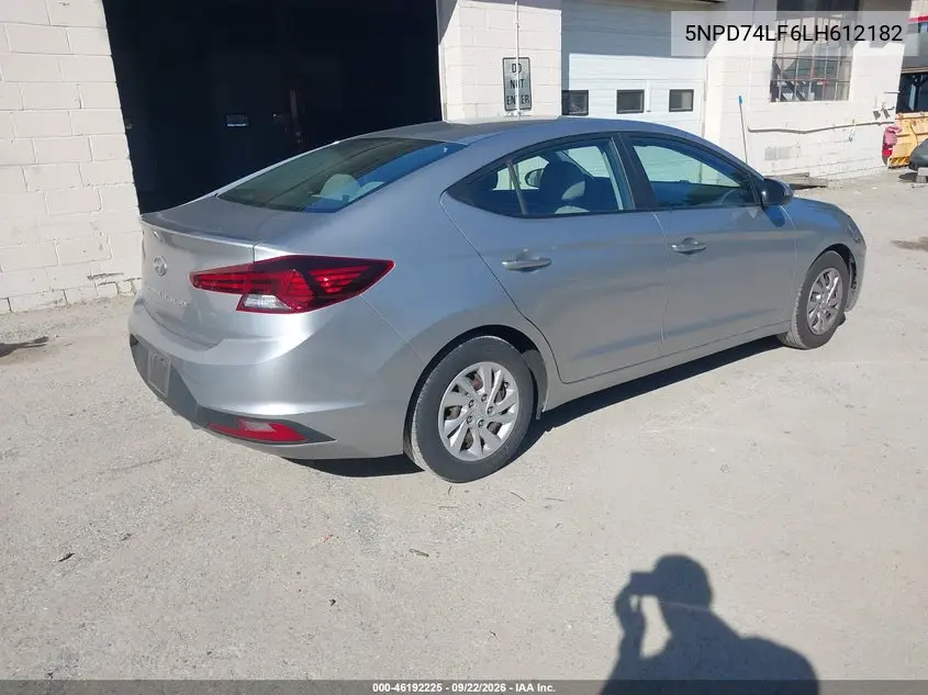 2020 HYUNDAI ELANTRA VIN 5NPD74LF6LH612182 — фото 4