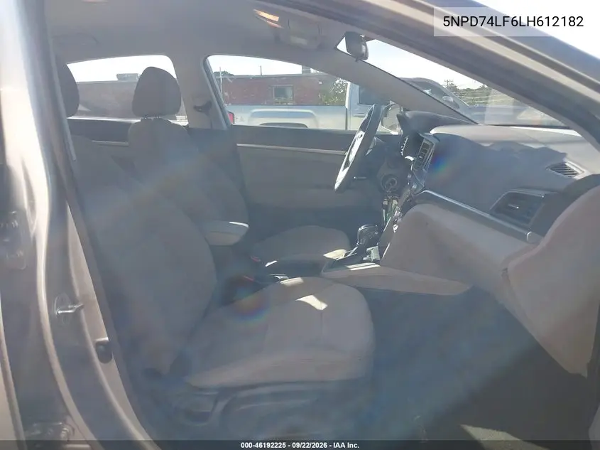 2020 HYUNDAI ELANTRA VIN 5NPD74LF6LH612182 — фото 5