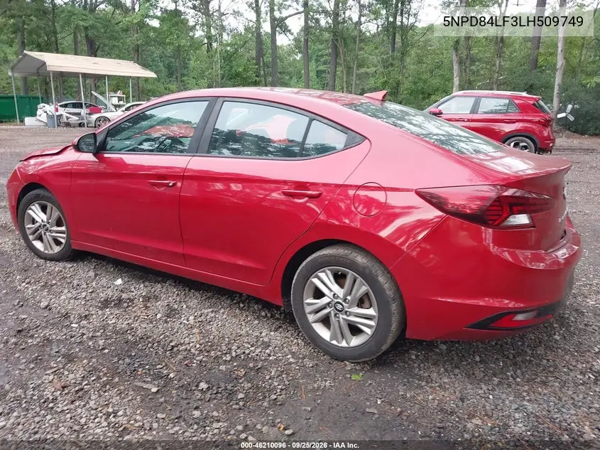 2020 HYUNDAI ELANTRA VIN 5NPD84LF3LH509749 — фото 3