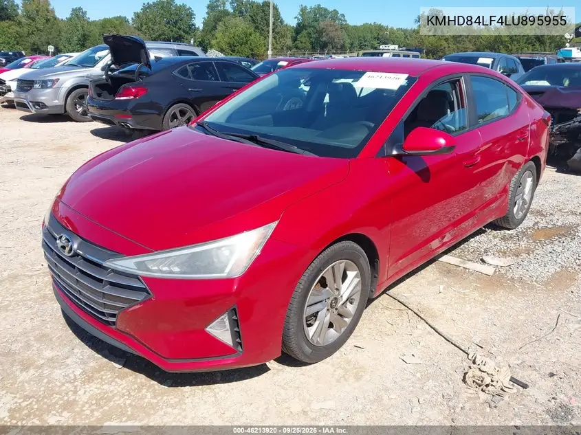 2020 HYUNDAI ELANTRA VIN KMHD84LF4LU895955 — фото 2