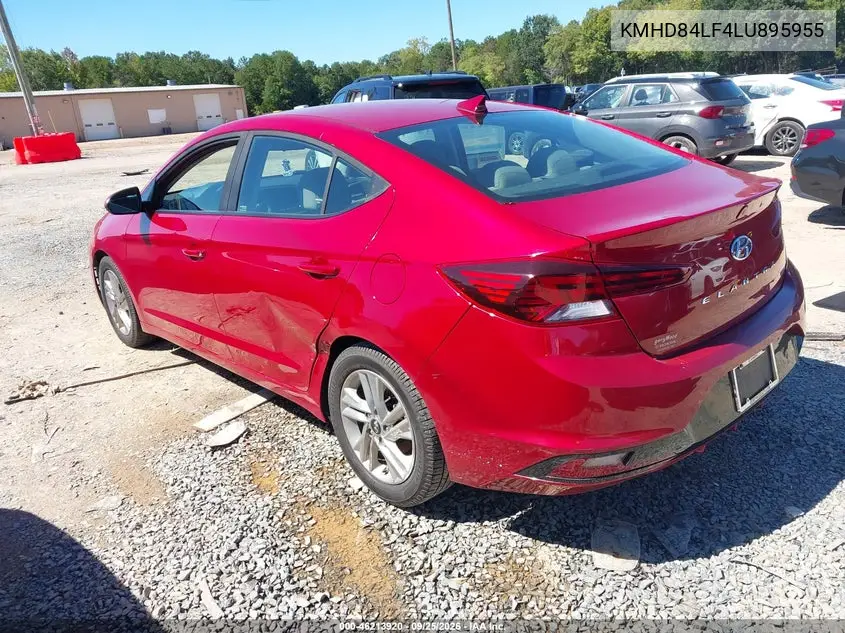 2020 HYUNDAI ELANTRA VIN KMHD84LF4LU895955 — фото 3