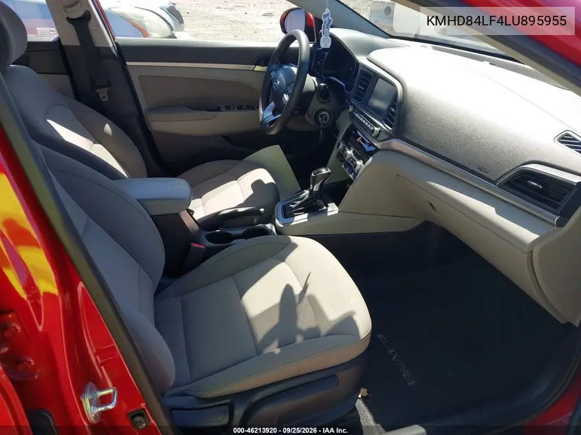 2020 HYUNDAI ELANTRA VIN KMHD84LF4LU895955 — фото 5