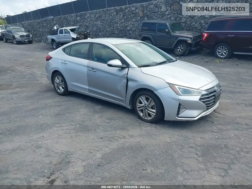 HYUNDAI ELANTRA 2020, VIN 5NPD84LF6LH525203