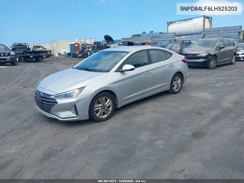 2020 HYUNDAI ELANTRA VIN 5NPD84LF6LH525203 — фото 2