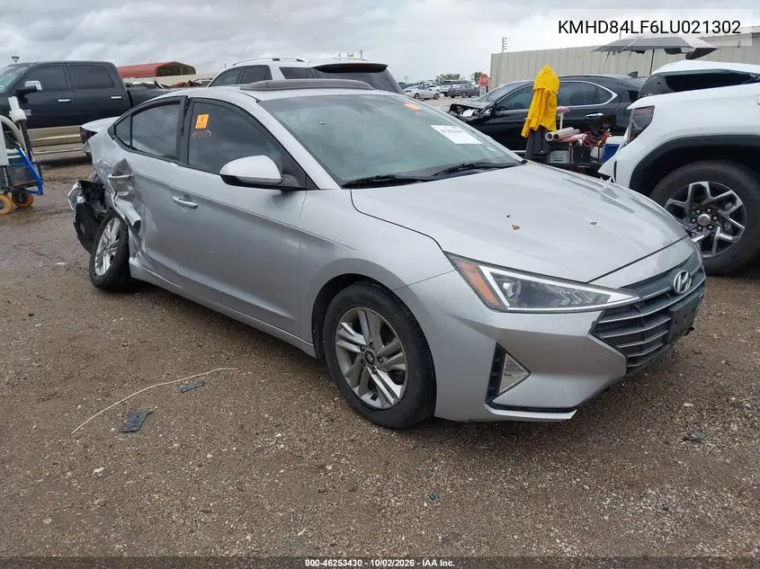 HYUNDAI ELANTRA 2020, VIN KMHD84LF6LU021302