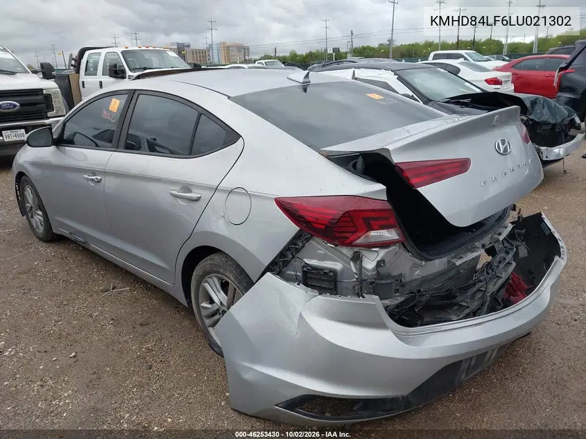 2020 HYUNDAI ELANTRA VIN KMHD84LF6LU021302 — фото 3