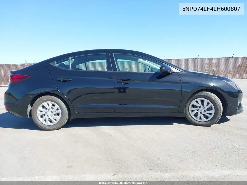 2020 HYUNDAI ELANTRA VIN 5NPD74LF4LH600807 — фото 13