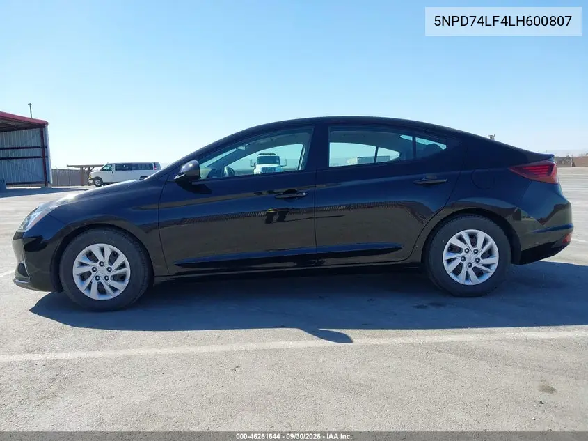2020 HYUNDAI ELANTRA VIN 5NPD74LF4LH600807 — фото 14