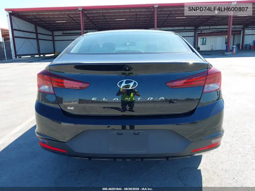 2020 HYUNDAI ELANTRA VIN 5NPD74LF4LH600807 — фото 16