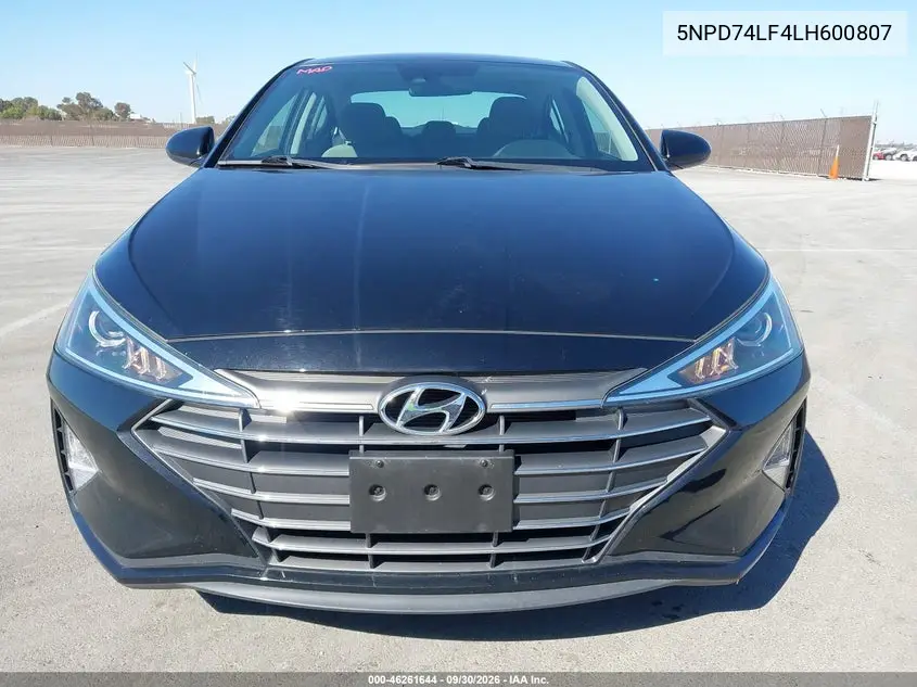 2020 HYUNDAI ELANTRA VIN 5NPD74LF4LH600807 — фото 6