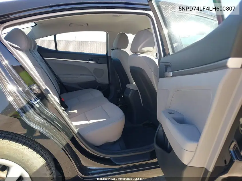 2020 HYUNDAI ELANTRA VIN 5NPD74LF4LH600807 — фото 8