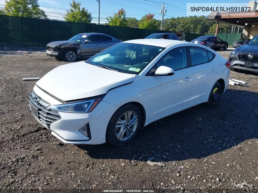 2020 HYUNDAI ELANTRA VIN 5NPD84LF5LH591872 — фото 2