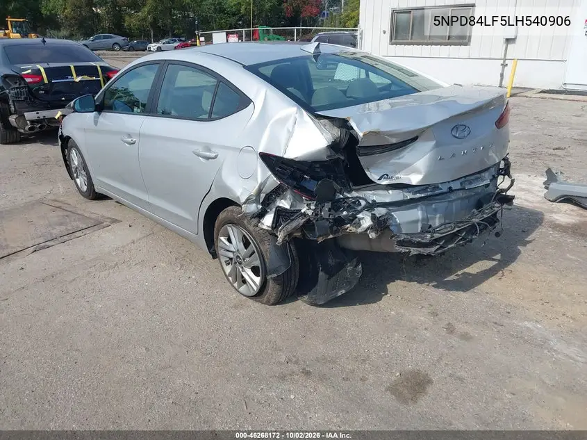 2020 HYUNDAI ELANTRA VIN 5NPD84LF5LH540906 — фото 3