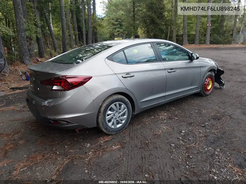 2020 HYUNDAI ELANTRA VIN KMHD74LF6LU898245 — фото 4