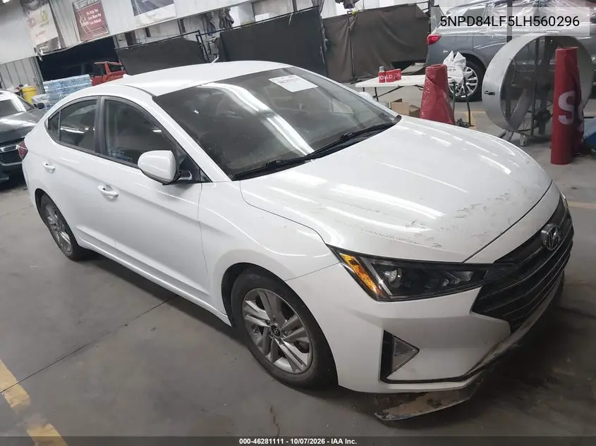 HYUNDAI ELANTRA 2020, VIN 5NPD84LF5LH560296