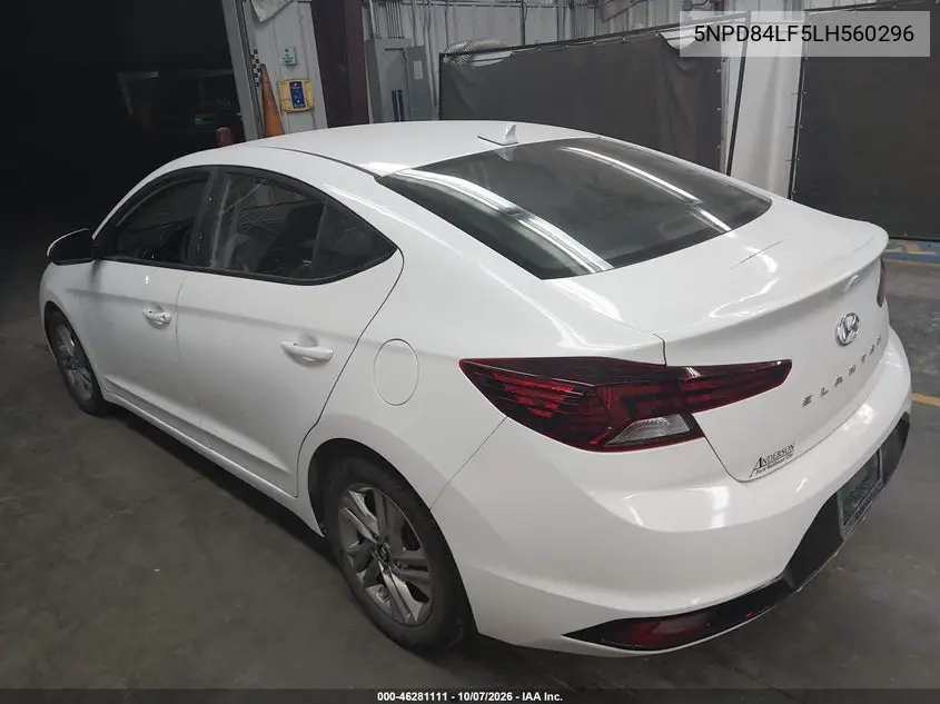2020 HYUNDAI ELANTRA VIN 5NPD84LF5LH560296 — фото 3