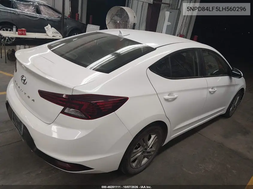 2020 HYUNDAI ELANTRA VIN 5NPD84LF5LH560296 — фото 4