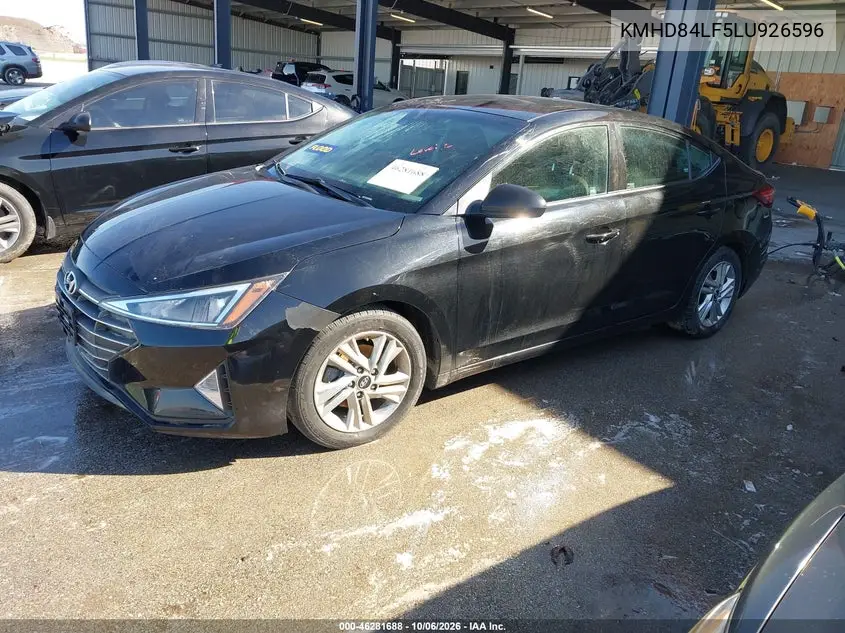 2020 HYUNDAI ELANTRA VIN KMHD84LF5LU926596 — фото 2