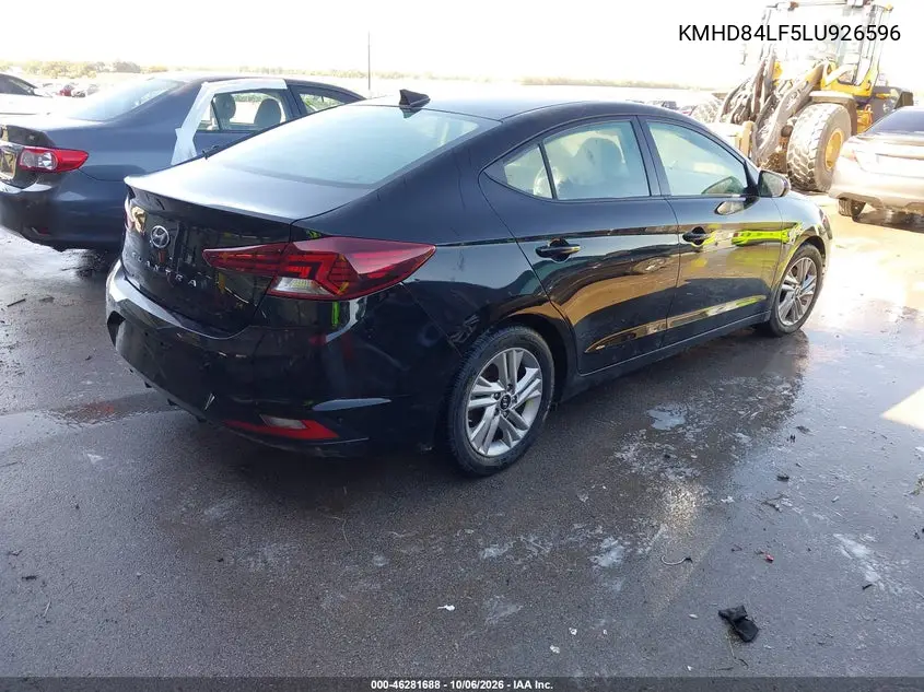 2020 HYUNDAI ELANTRA VIN KMHD84LF5LU926596 — фото 4