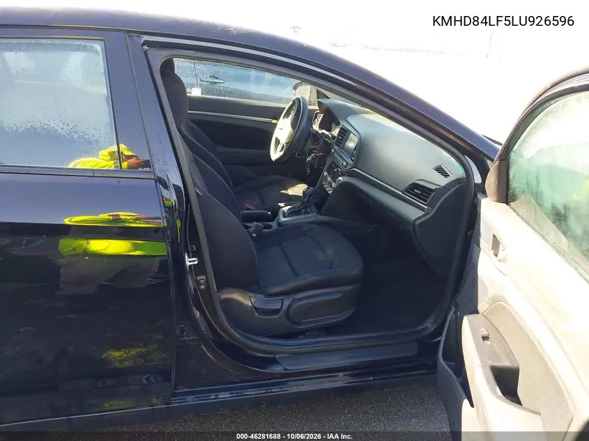 2020 HYUNDAI ELANTRA VIN KMHD84LF5LU926596 — фото 5