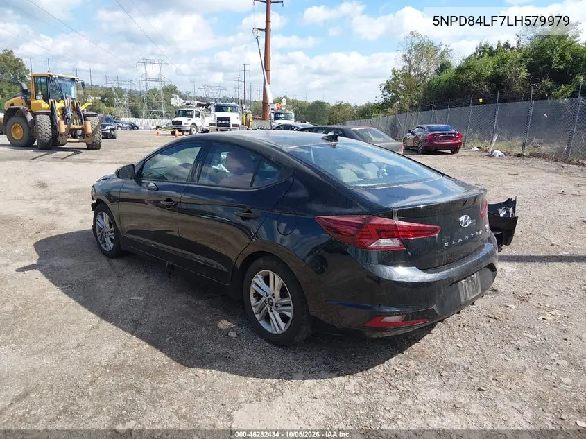 2020 HYUNDAI ELANTRA VIN 5NPD84LF7LH579979 — фото 3