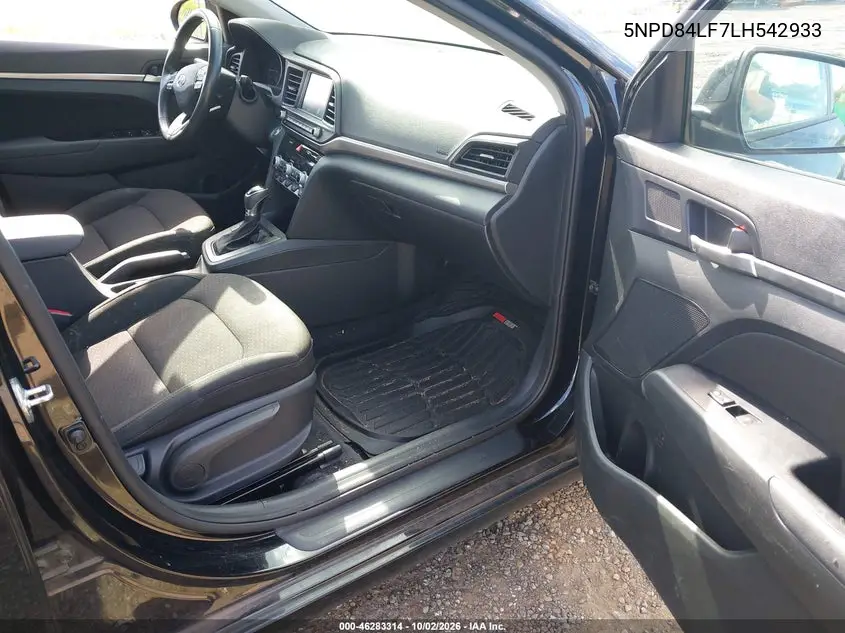 2020 HYUNDAI ELANTRA VIN 5NPD84LF7LH542933 — фото 5