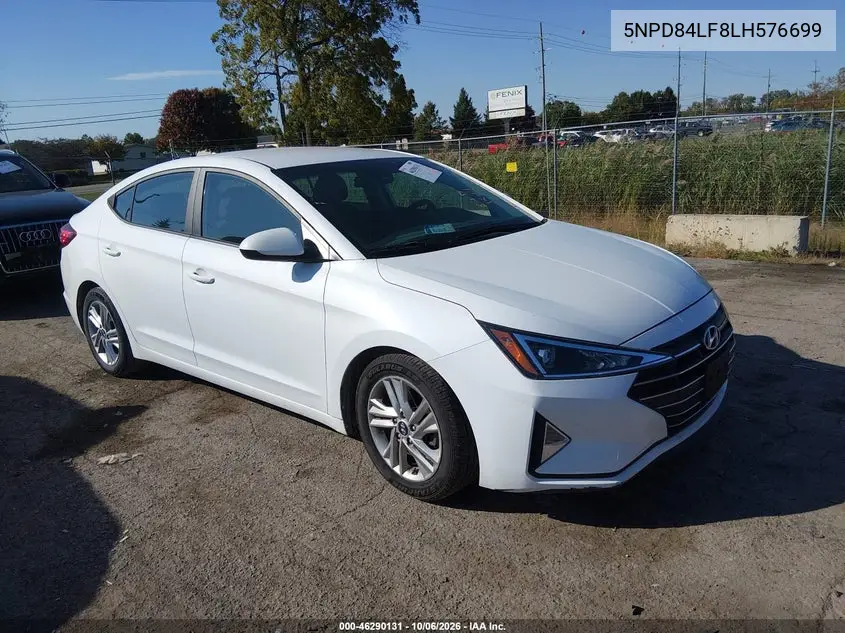 HYUNDAI ELANTRA 2020, VIN 5NPD84LF8LH576699